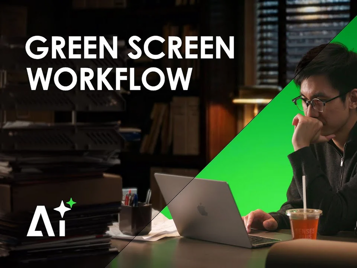 How to Create Low-Cost AI Backgrounds With a Collapsible Green Screen