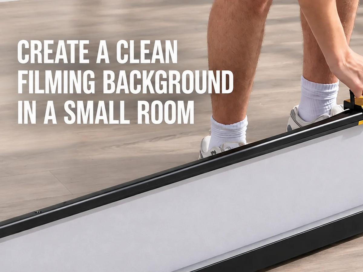 How to Create a Clean Filming Background in a Small Room
