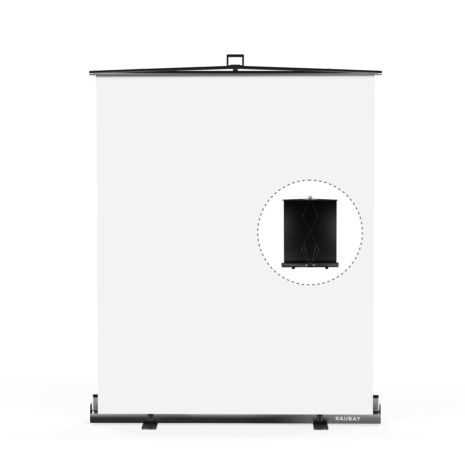 5′ x 6.9′ Collapsible White Screen