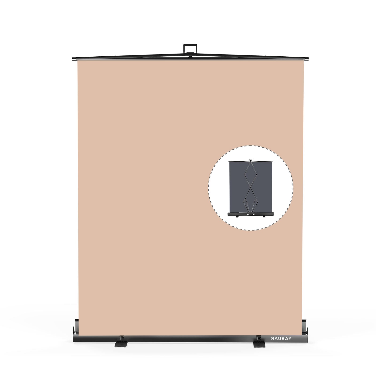 5′ x 6.9′ Collapsible Beige Screen