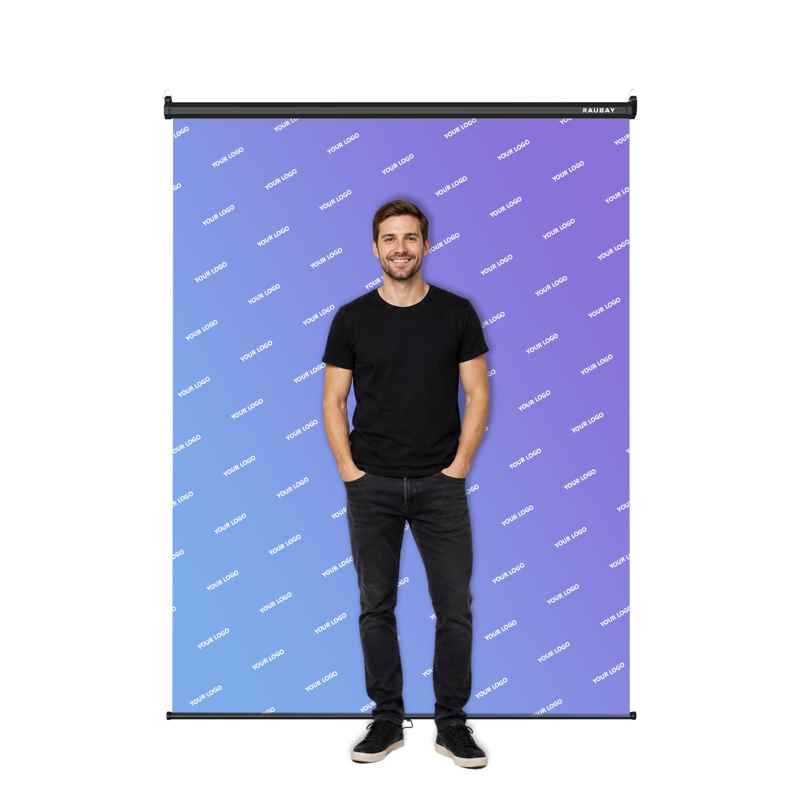 Customize Your Backdrop - 5′ x 7.2′ Pull Down Screen
