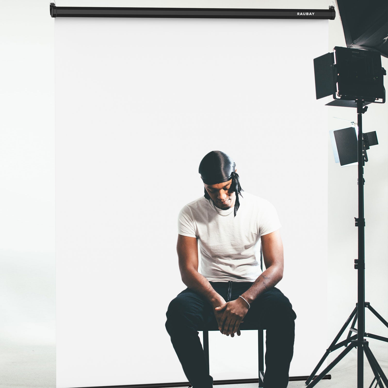 5′ x 7.2′ Pull Down White Screen