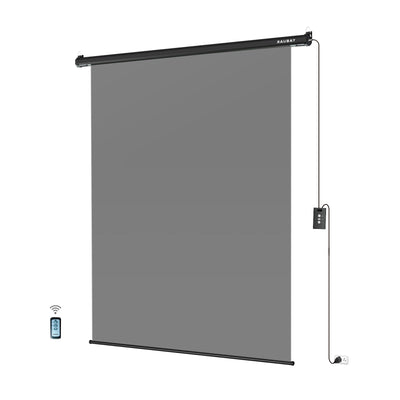 5′ x 7.2′ Motorized Pull Down Grey Screen