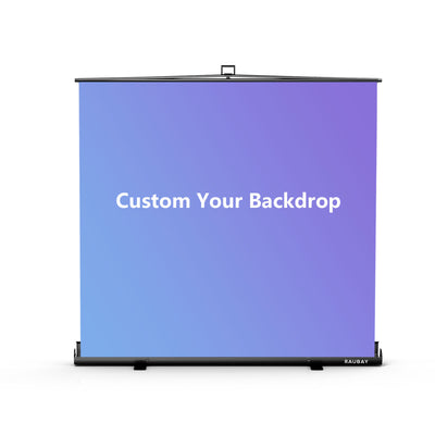 Customize Your Backdrop - 6.6′ x 6.9′ Collapsible Screen