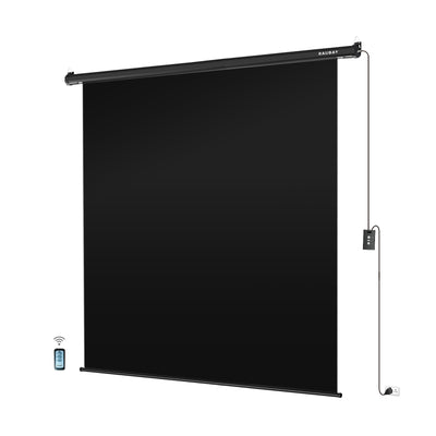 6.7′ x 7.2′ Motorized Pull Down Black Screen