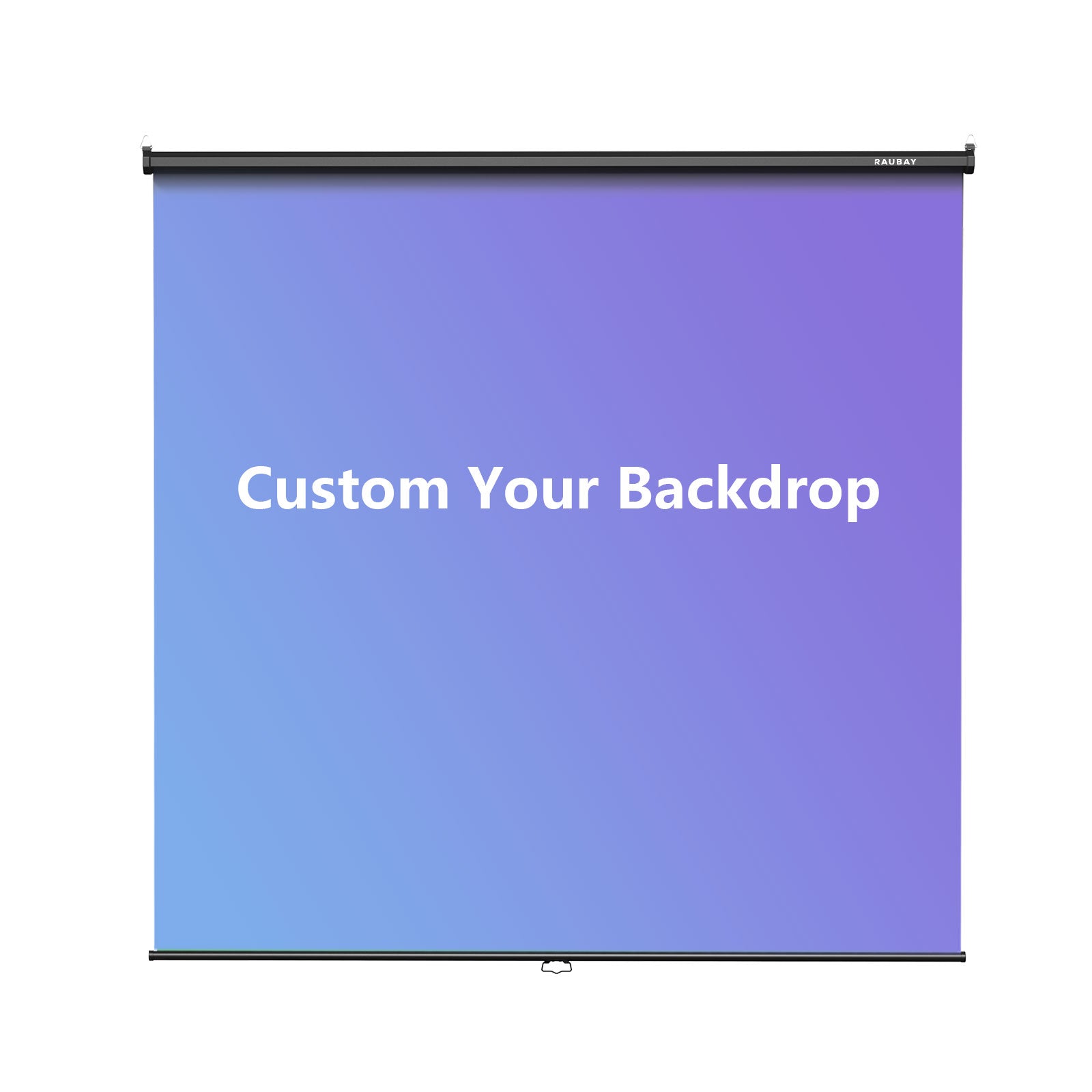 Customize Your Backdrop - 6.7′ x 7.2′ Pull Down Screen