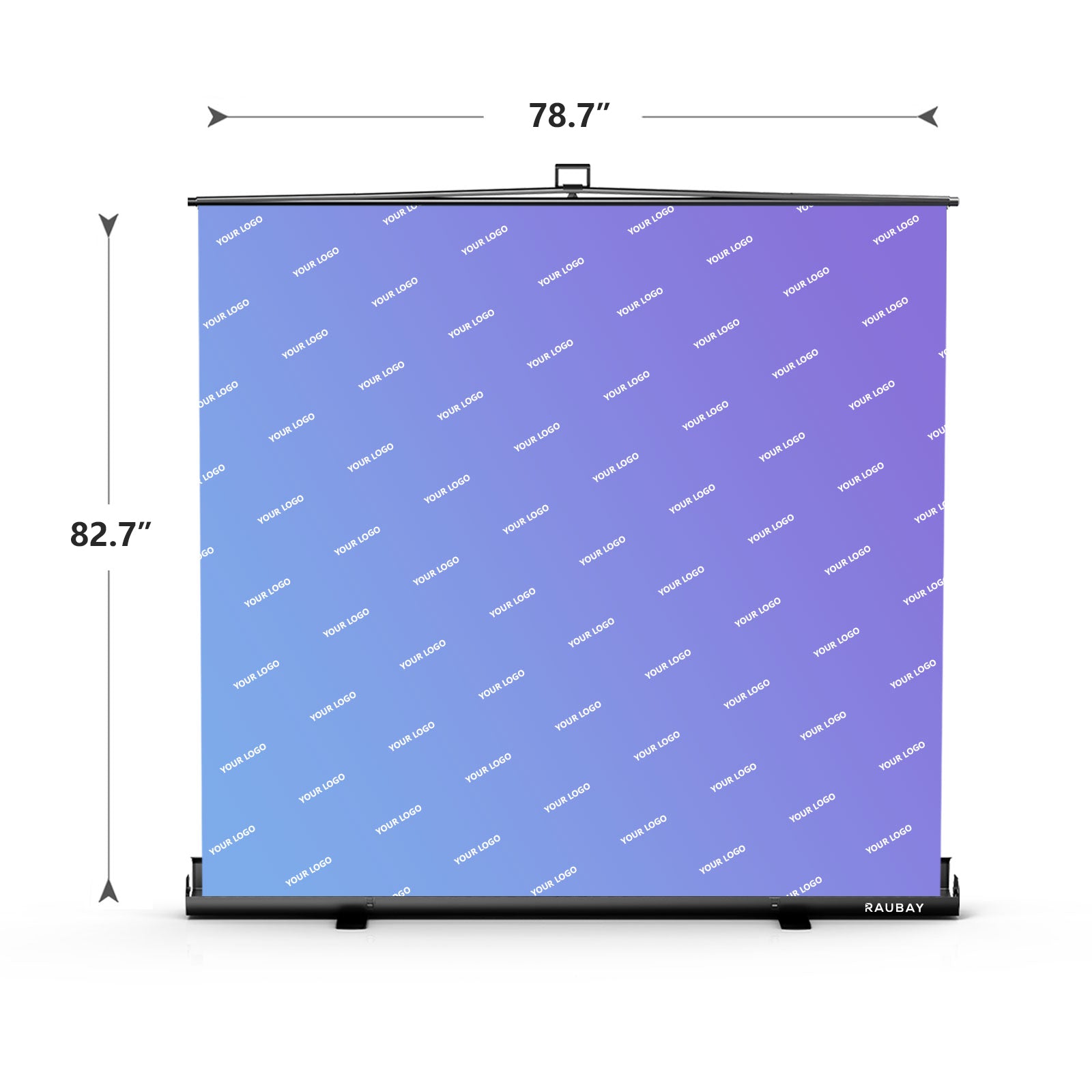 Custom Printed  Backdrop - 6.6′ x 6.9′ Collapsible Screen