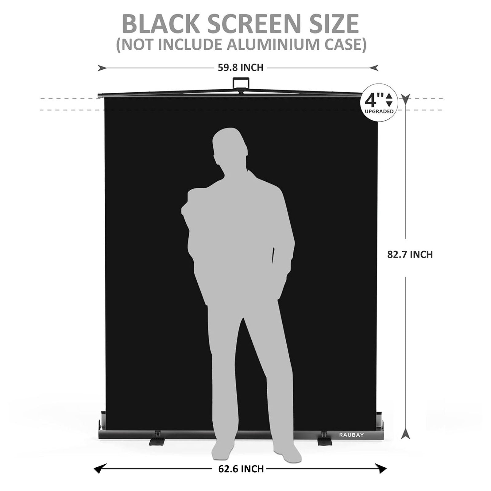 5′ x 6.9′ Collapsible Black Screen
