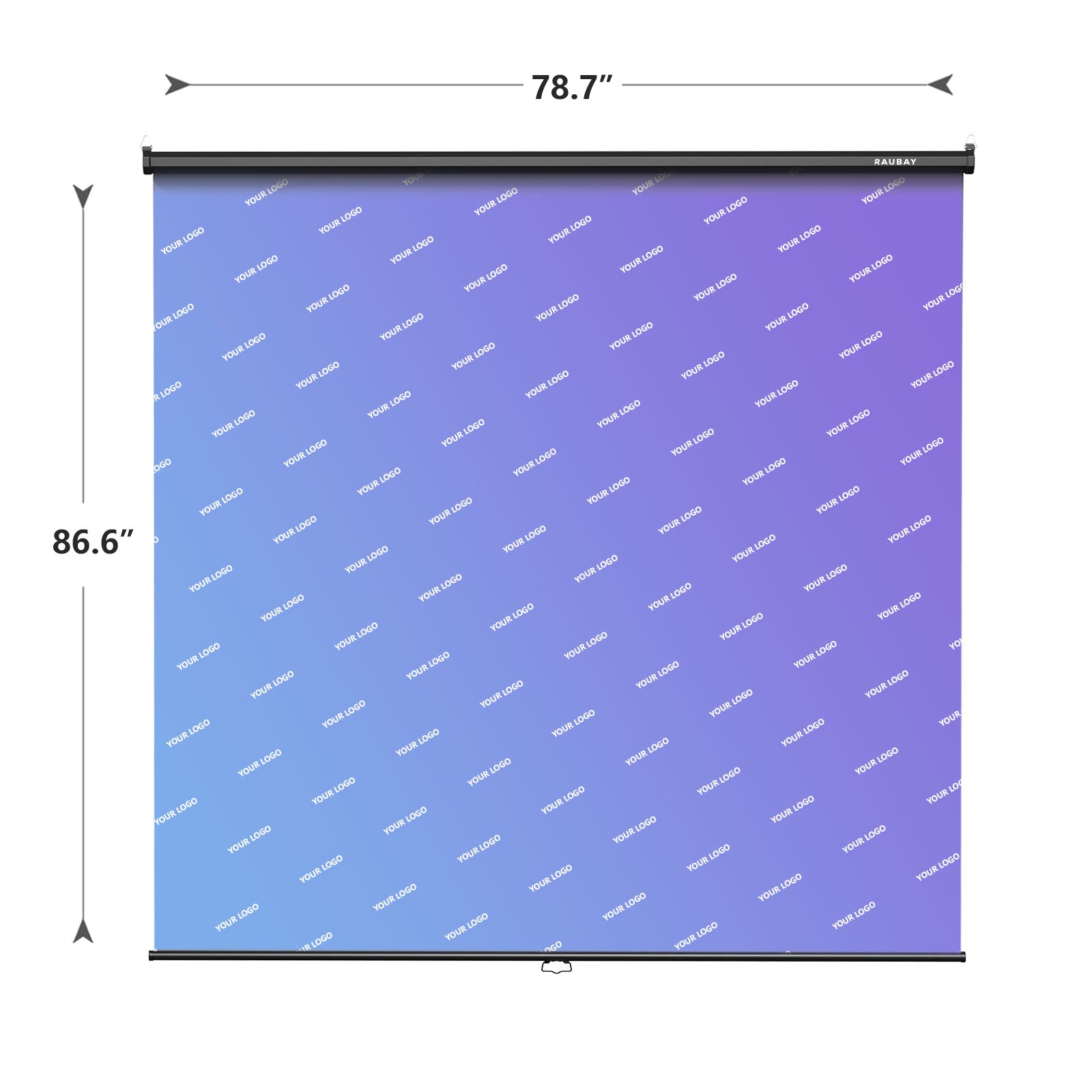 Customize Your Backdrop - 6.7′ x 7.2′ Pull Down Screen