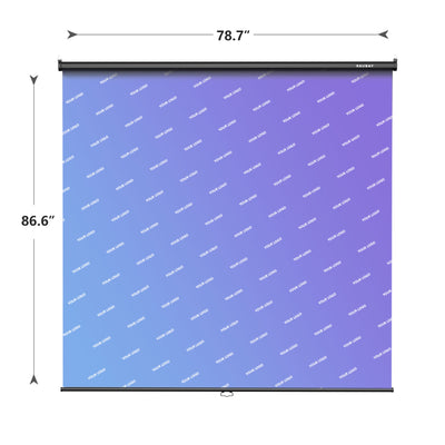 Customize Your Backdrop - 6.7′ x 7.2′ Pull Down Screen