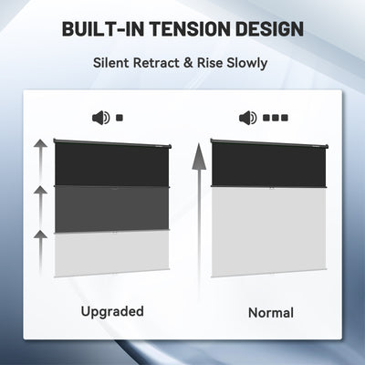 6.7′ x 7.2′ Pull Down Black Screen