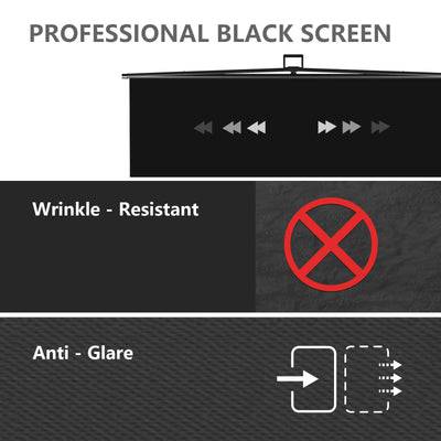 5′ x 6.9′ Collapsible Black Screen