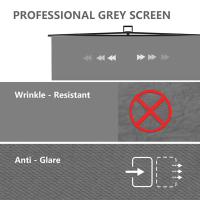 5′ x 6.9′ Collapsible Grey Screen