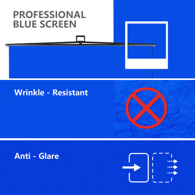 5′ x 6.9′ Collapsible Blue Screen