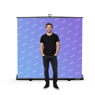 Customize Your Backdrop - 6.6′ x 6.9′ Collapsible Screen