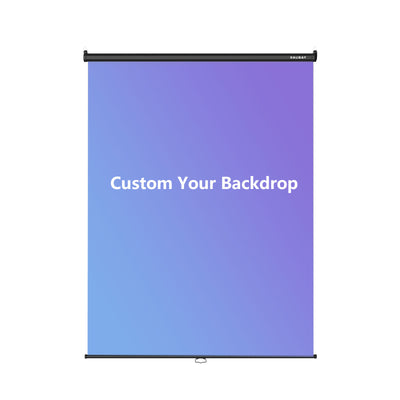 Customize Your Backdrop - 5′ x 7.2′ Pull Down Screen