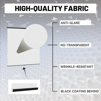 6.7′ x 7.2′ Pull Down White Screen