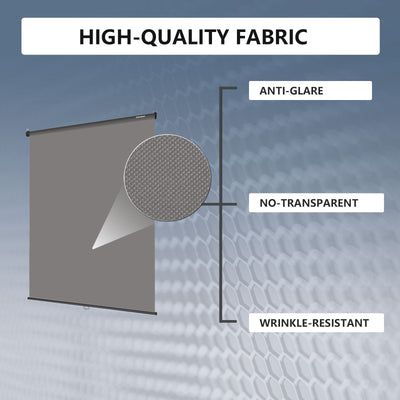 5′ x 7.2′ Pull Down Grey Screen