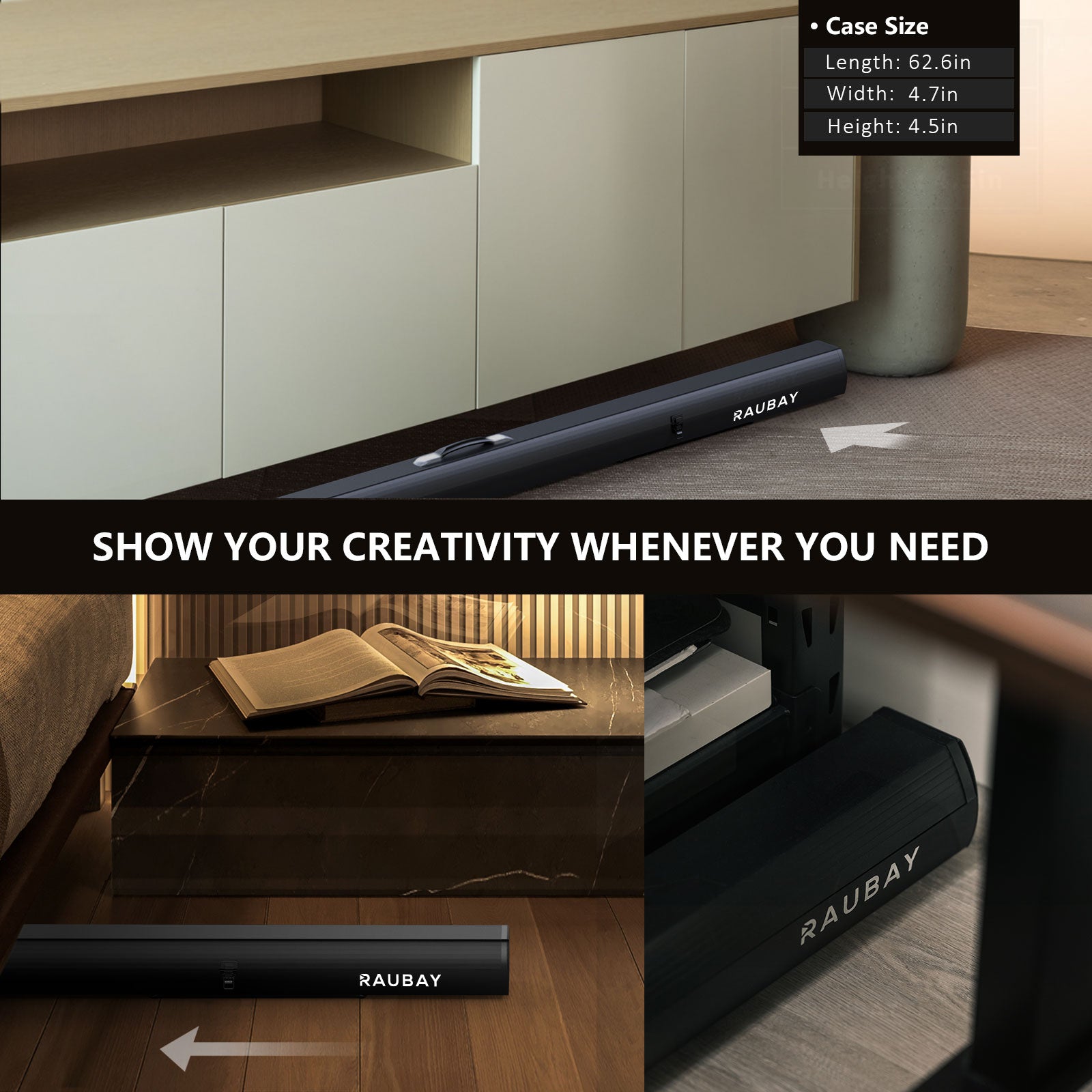 5′ x 6.9′ Collapsible Beige Screen