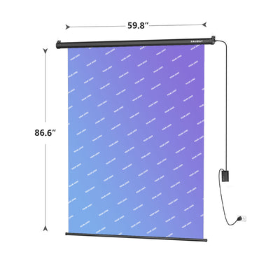 Customize Your Backdrop - 5′ x 7.2′ Motorized Pull Down Screen