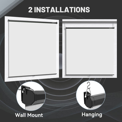 6.7′ x 7.2′ Pull Down White Screen