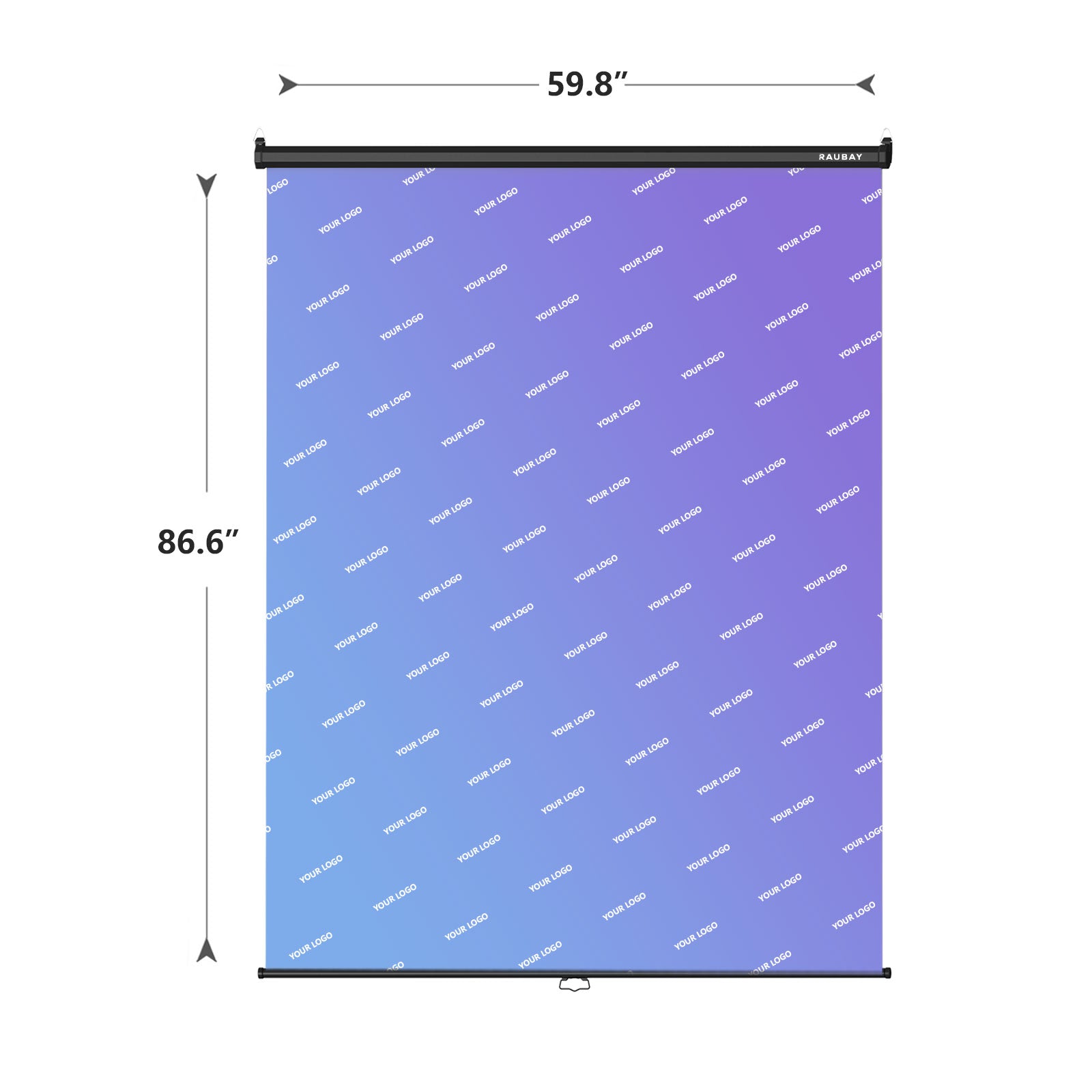 Customize Your Backdrop - 5′ x 7.2′ Pull Down Screen