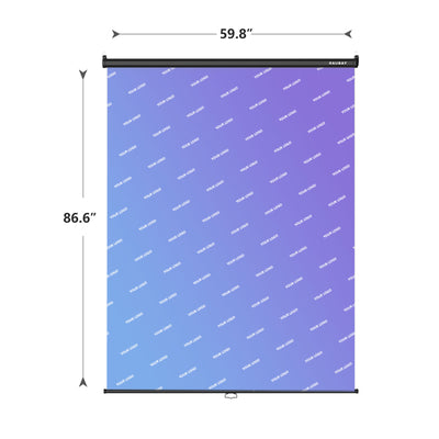 Customize Your Backdrop - 5′ x 7.2′ Pull Down Screen