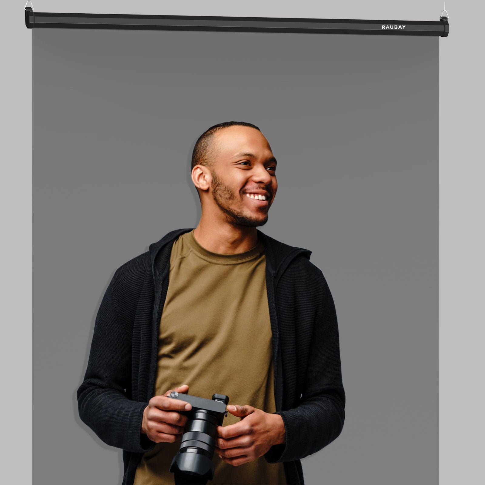 5′ x 7.2′ Pull Down Grey Screen