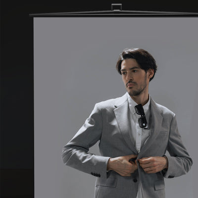 5′ x 6.9′ Collapsible Grey Screen