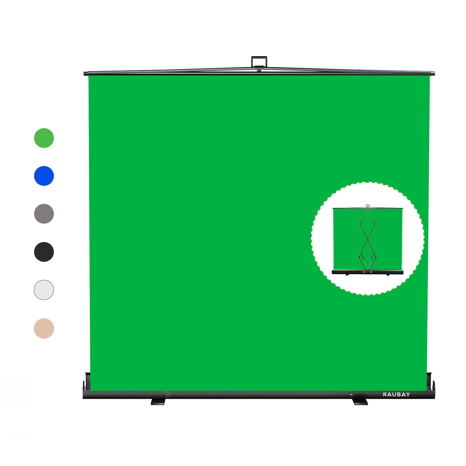 6.6′ x 6.9′ Collapsible Green Screen
